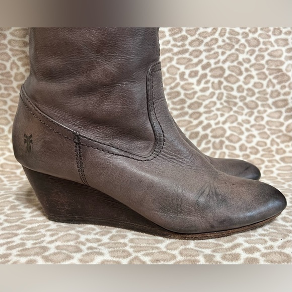 Frye Missy Tall Wedge Boot Size 8.5M - Picture 14 of 14